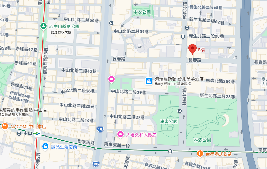 特蘭斯酒店 路線圖